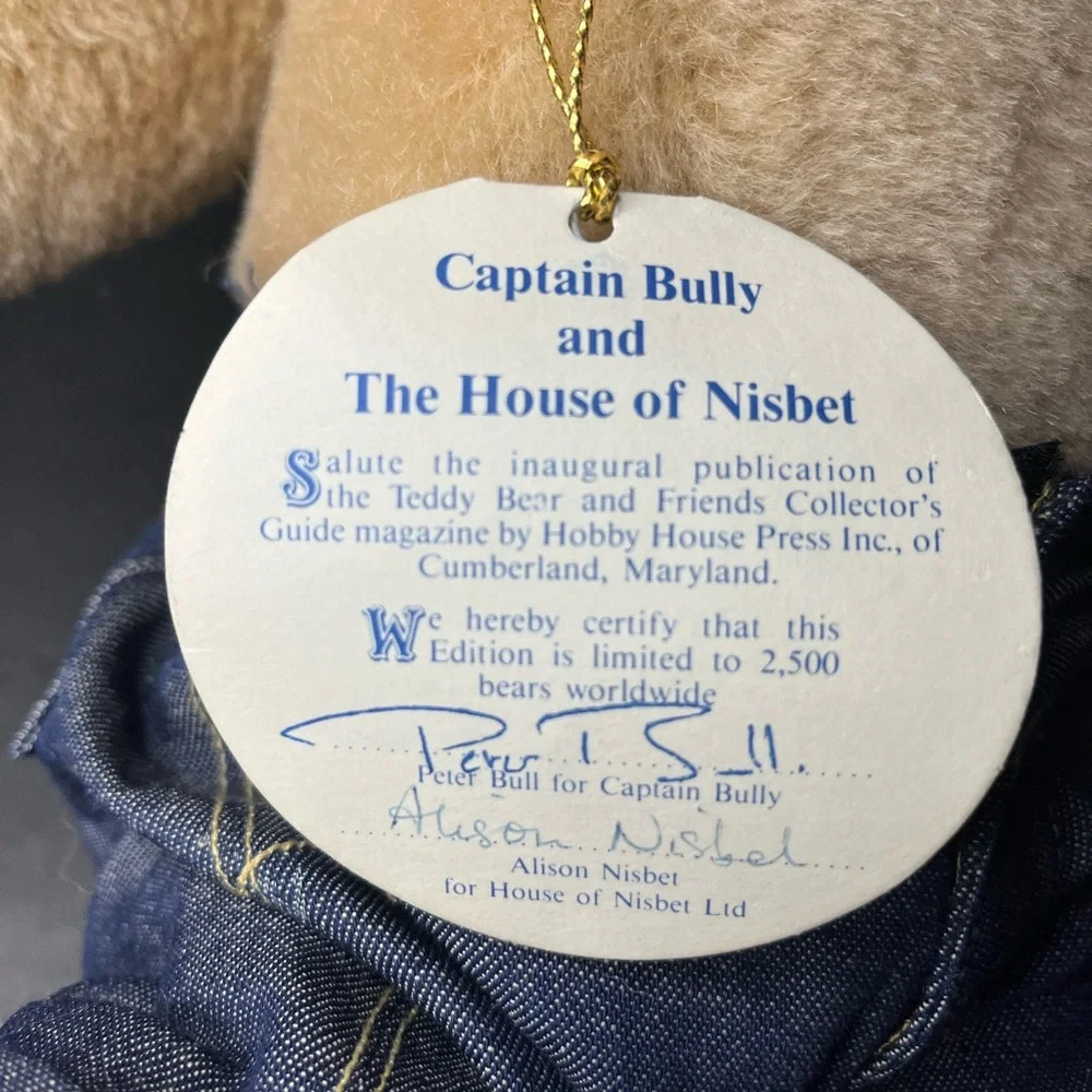 NISBET CAPTAIN BULLY 1984 Limited Edition‎ Bear Signed